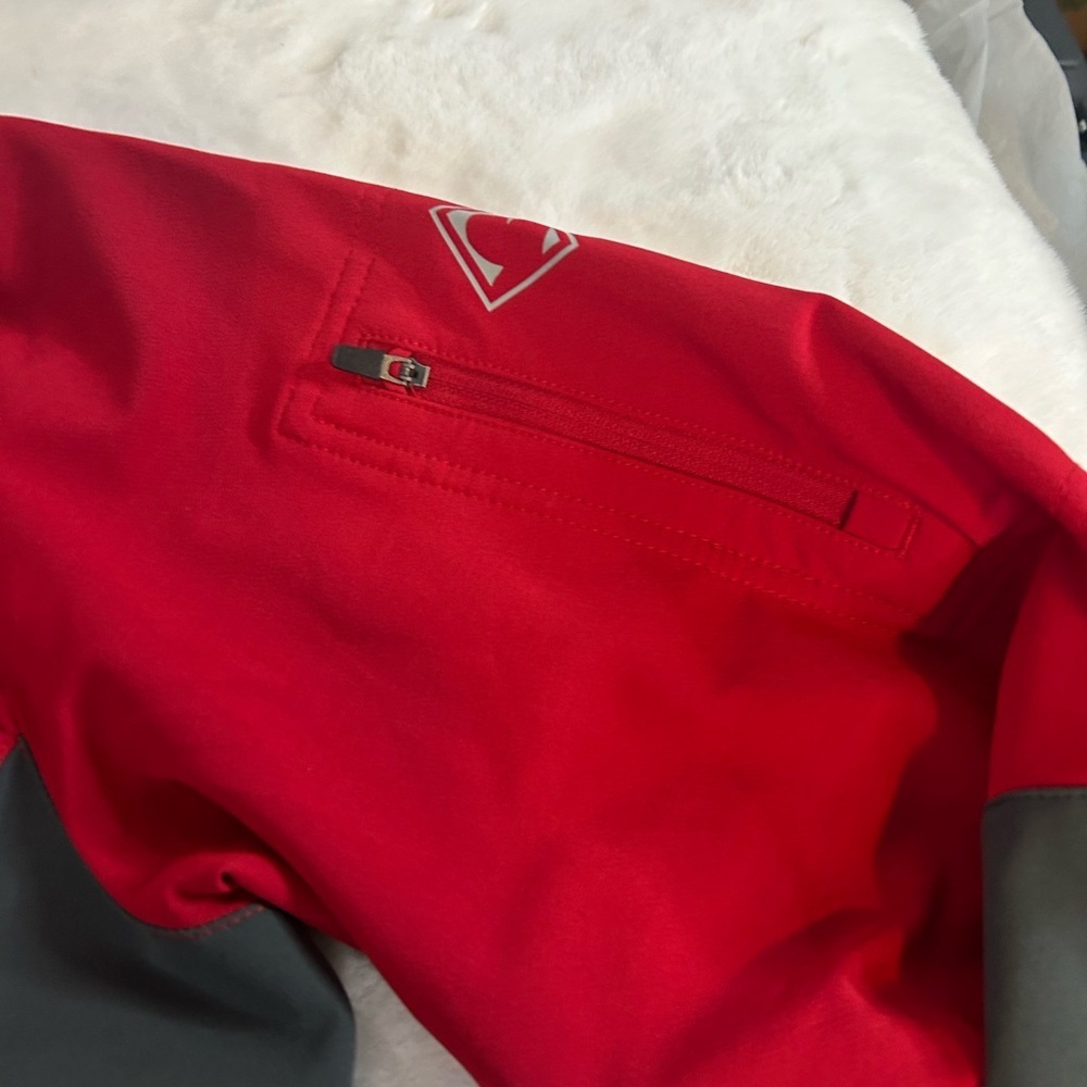 Dri Duck DDX Motion Soft Shell Jacket Mens Large Red Black Full Zip Work Outdoor - Picture 7 of 11